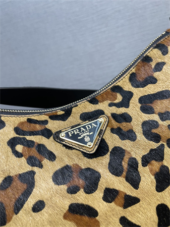 Pra*a aimée medium leopard print horsehide shoulder bag 1bc229