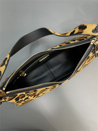 Pra*a aimée medium leopard print horsehide shoulder bag 1bc229