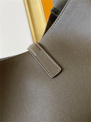 y.s.l le 5 a 7 S*pple large hobo bag in kaki green leather