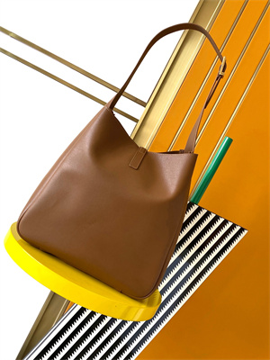 y.s.l le 5 a 7 S*pple large hobo bag in brown leather