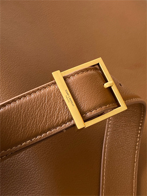 y.s.l le 5 a 7 S*pple large hobo bag in brown leather