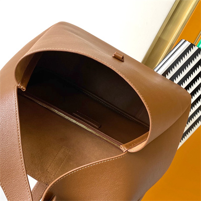 y.s.l le 5 a 7 S*pple large hobo bag in brown leather