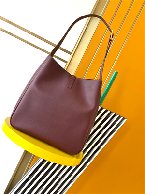 y.s.l le 5 a 7 S*pple large hobo bag in burgundy leather