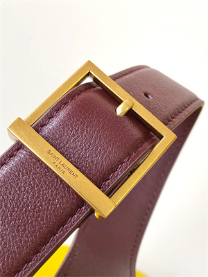 y.s.l le 5 a 7 S*pple large hobo bag in burgundy leather