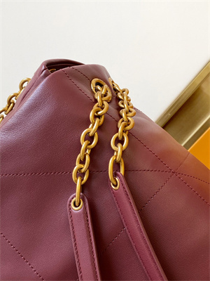 Y.S.L Large JAMIE 4.3 BAG IN LAMBSKIN ROUGE MERLOT Color Gold Tone Metal