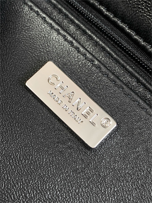 Cha.nel Evening Bag Crystal & Silver-Tone Metal Black AS4298