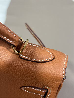 Kelly Retourne Bag Togo Leather 25/28CM Gold/Silver Hardware In Gold Color HS