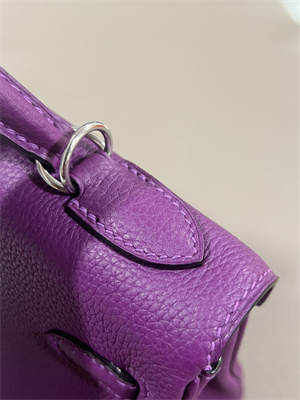 Kelly Retourne Bag Togo Leather 25/28CM Gold/Silver Hardware In Anemone Color HS