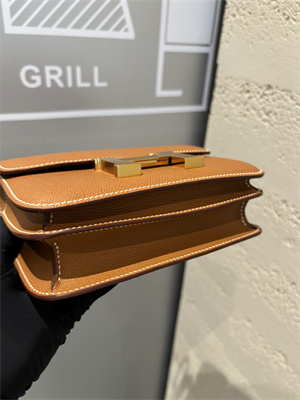 Constance Bag Epsom Leather 18CM Gold/Silver Tone Metal In Gold Color HS (With mirror)