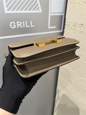 Constance Bag Epsom Leather 18CM Gold/Silver Tone Metal In Etoupe Color HS (With mirror)