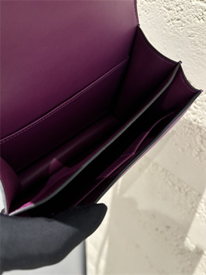 Constance Bag Epsom Leather 18CM Gold/Silver Tone Metal In Anemone Color HS (With mirror)