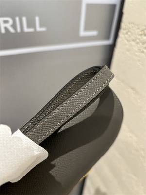 Constance Bag Epsom Leather 18CM Gold/Silver Tone Metal In Etain Color HS (With mirror)