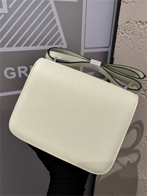 Constance Bag Epsom Leather 18CM Gold/Silver Tone Metal In Vert Fizz Color HS (With mirror)