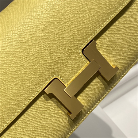 Constance Elan Epsom Leather Gold/Silver Tone Hardware Lemon Color HS(With Mirror)