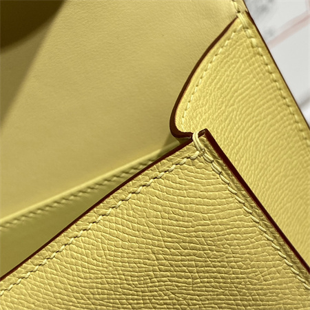 Constance Elan Epsom Leather Gold/Silver Tone Hardware Lemon Color HS(With Mirror)