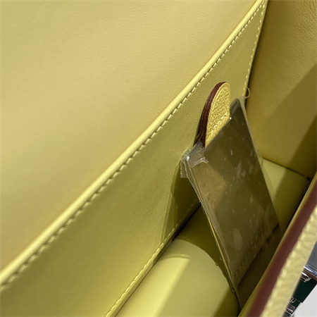 Constance Elan Epsom Leather Gold/Silver Tone Hardware Lemon Color HS(With Mirror)