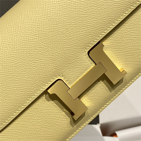 Constance Elan Epsom Leather Gold/Silver Tone Hardware Jaune Poussin Color HS(With Mirror)