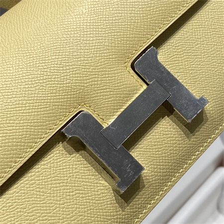 Constance Elan Epsom Leather Gold/Silver Tone Hardware Jaune Poussin Color HS(With Mirror)