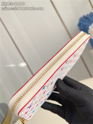 V x TM Clémence Wallet Multicolor Monogram Canvas White M13408