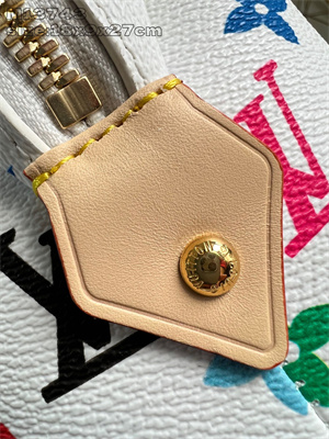 LV x TM Cosmetic Pouch GM Multicolor Monogram Canvas White M13743