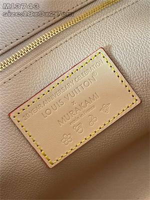 LV x TM Cosmetic Pouch GM Multicolor Monogram Canvas White M13743