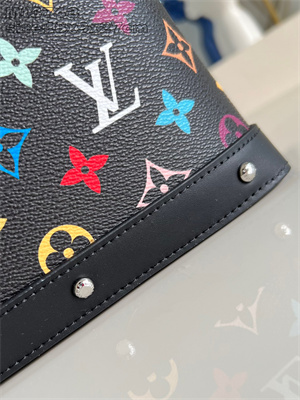 LV x TM Cosmetic Pouch GM Multicolor Monogram Canvas Black M13743