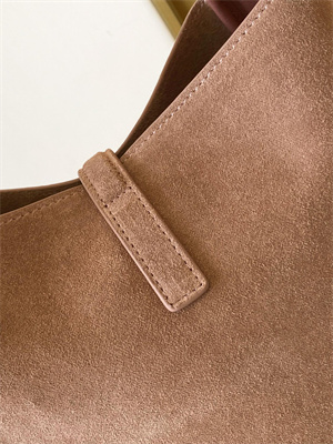 y.s.l le 5 a 7 S*pple small hobo bag in barely pink suede leather