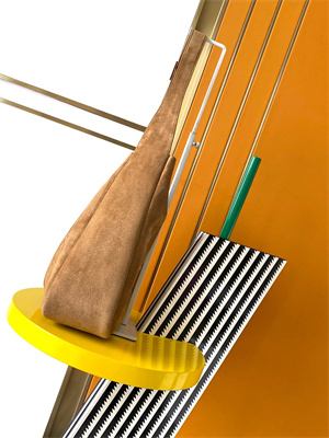 y.s.l le 5 a 7 S*pple large hobo bag in brown suede leather