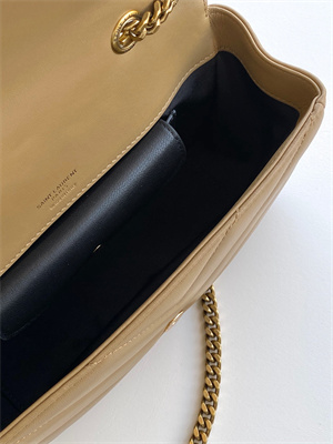 Y.S.L LOULOU Small in MATELASSÉ lambskin Gold Tone Metal