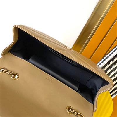 Y.S.L LOULOU Medium in MATELASSÉ lambskin Gold Tone Metal