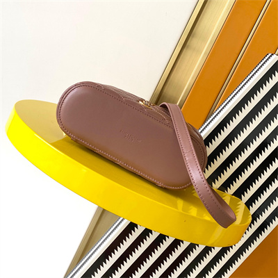 Y.S.L Vanity Case In Quilted Lambskin Dk Pink