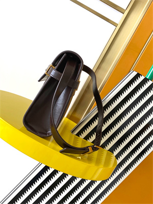 y.s.l manhattan small shoulder bag in box Sa**t Lau*nt coffee color