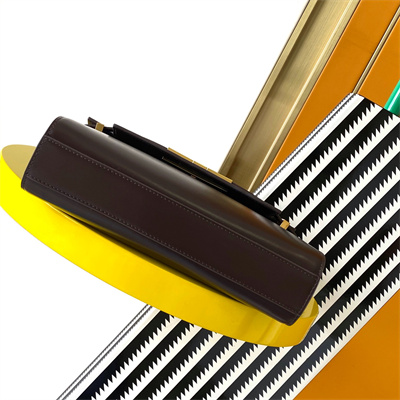 y.s.l manhattan small shoulder bag in box Sa**t Lau*nt coffee color