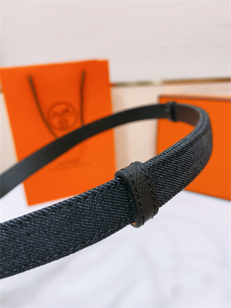 H**mes kelly jean belt 18mm epsom leather silver tone hardware black