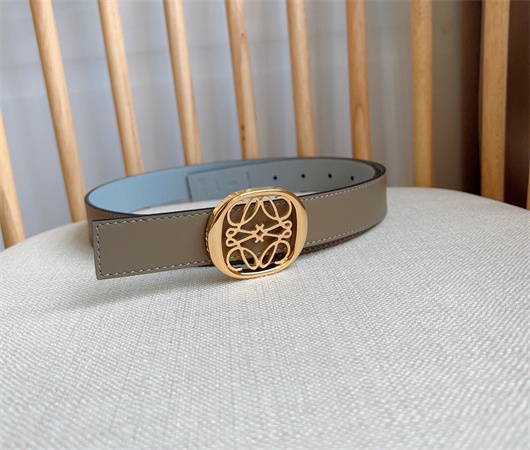 L0ew* belt in smooth calfskin 28mm gold/silver hardware colors options