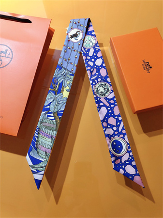 H**mes twilly 100% silk 37834