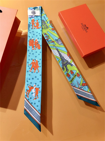 H**mes twilly 100% silk 37840