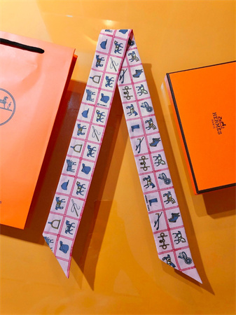 H**mes twilly 100% silk 37846