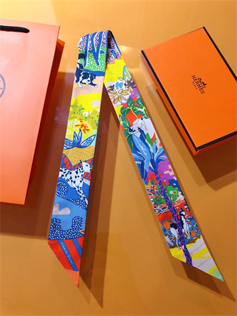 H**mes twilly 100% silk 37855