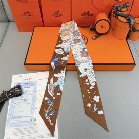 H**mes twilly 100% silk 37861