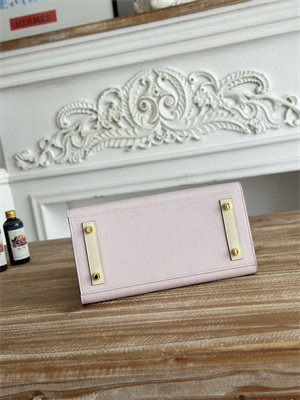 Bir.kin Sellier Bag Epsom Leather 25CM Gold/Silver Hardware In Mauve Pale/Craie HS