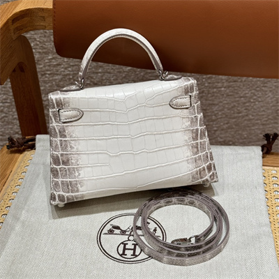 Kelly Mini II Himalayan Bag Niloticus Silver Tone Hardware HS