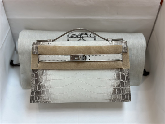 Kelly Pochette Himalayan Bag Niloticus Silver Tone Hardware HS