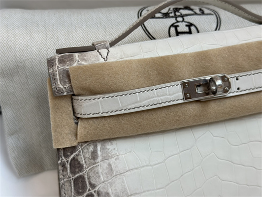 Kelly Pochette Himalayan Bag Niloticus Silver Tone Hardware HS
