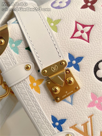 LV x TM Side Trunk MM Multicolor Monogram Canvas White M14046