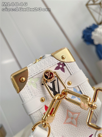 LV x TM Side Trunk MM Multicolor Monogram Canvas White M14046