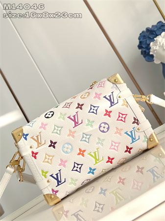 LV x TM Side Trunk MM Multicolor Monogram Canvas White M14046