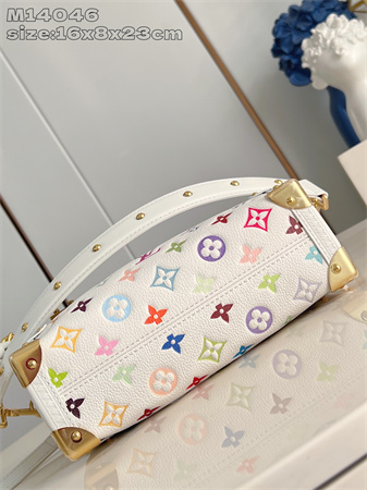LV x TM Side Trunk MM Multicolor Monogram Canvas White M14046