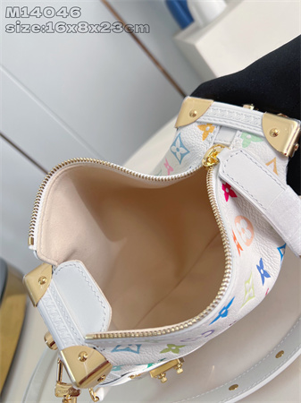 LV x TM Side Trunk MM Multicolor Monogram Canvas White M14046