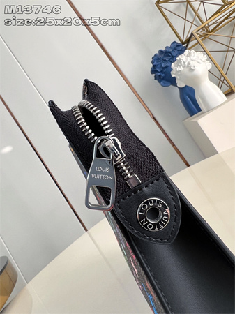 L.V X TM Toiletry Pouch Multicolors Monogram Canvas Black M13746